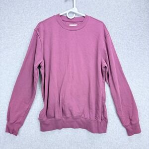 Goodfellow & Co Sweatshirt Women L Pink Crewneck Long Sleeve Pullover Basics